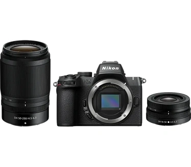 Nikon Z50II + 16-50mm VR + 50-250mm VR-kit Zwart