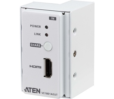 Aten VE1801AEUT HDMI HDBaseT-Lite zender met EU wandplaat / PoH