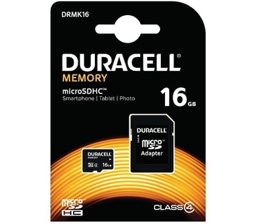 Duracell microSD Class 4 inclusief SD-adapter 16GB
