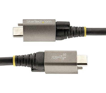 Startech.com 1m Vergrendelbare USB-C Kabel met Topschroef, 10Gbps, USB 3.1/3.2 Gen 2 Type-C Kabel, 100W (5A) Power Delivery Charging, DP Alt Mode, Single Screw Lock, USB-C Charge/Sync Kabel