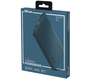 Trust Primo Ultra-thin Powerbank 5.000 mAh Blauw