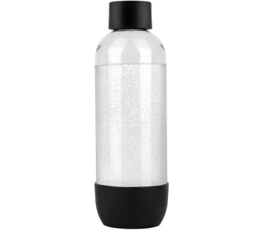 Aqvia Waterfles (PET), 1l, Zwart