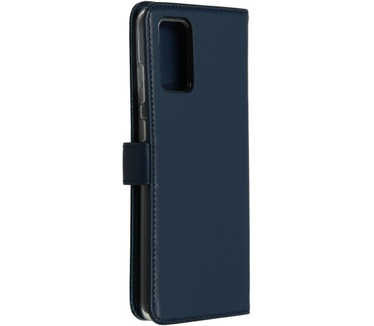 Selencia Echt Lederen Bookcase Samsung Galaxy S20 Plus - Blauw