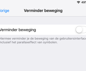 Android iOS bewegingsziekte