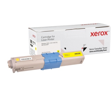 Xerox Everyday Geel toner met Standaard rendement, alternatief voor de Oki 44973533, van Xerox, 1500 pagina's - (006R04263)