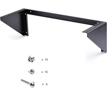 Startech.com 4U 19" Wandmonteerbare Verticale Rack Beugel, Switch/Patch Panel Rack Bracket voor Data/AV/IT/Computer, Verticale Muurbeugel, 3U Rack voor Cabinet en Server Ruimte, 81,6kg Draagvermogen