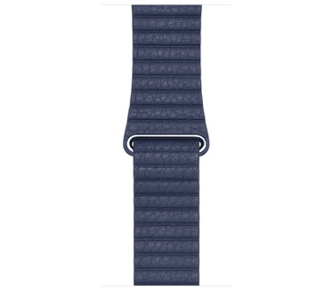 Apple Watch Series 2 (Leren bandje (L), moderne gesp, 42mm) Zilver (Blauw)