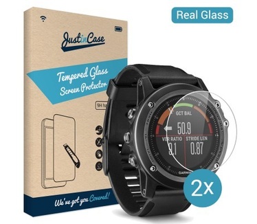 Just in Case Tempered Glass Garmin Fenix 3 HR - 2 pack