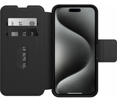 Otterbox Strada Series Folio MagSafe voor iPhone 15 Pro Max, Shadow - Geen retailverpakking