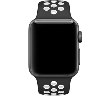 Apple Sportbandje van Nike ? Zwart/wit (38 mm) ? S/M en M/L