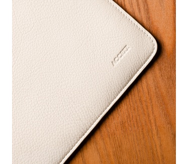 Accezz Leather Laptop hoes Apple MacBook 13 inch - Laptopsleeve - Beige