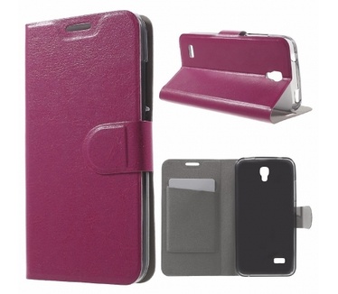 Kees Lederlook Portemonnee Hoesje Huawei Y5 - Roze