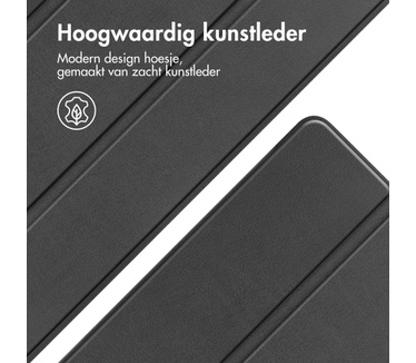 Accezz Trifold Bookcase iPad Air 13 inch (2024) M2 - Zwart