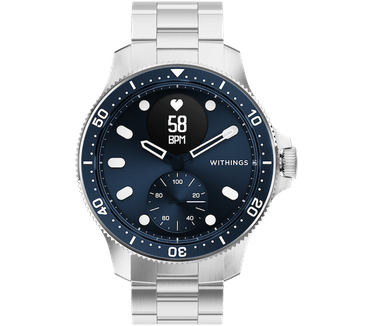 Withings Scanwatch Horizon Blauw Blauw (Blauw, RVS)