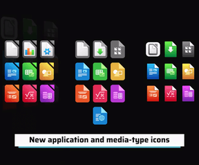 LibreOffice 7.5-icoontjes side-by-side