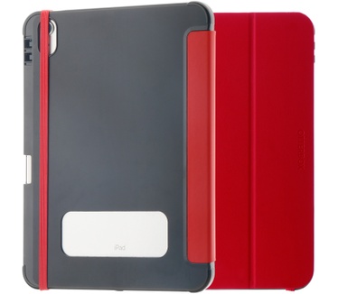 Otterbox OtterBox React Folio-hoes voor iPad 10th gen, schokbestendig, valbestendig, ultradun, beschermende folio-hoes, getest volgens militaire standaard, Rood, Geen retailverpakking
