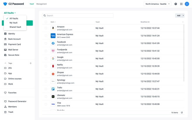 Synology C2 Password