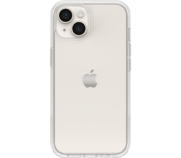 Otterbox OtterBox Symmetry Clear Case voor iPhone 14 Plus, Schokbestendig, Valbestendig, Dunne beschermende hoes, 3x getest volgens militaire standaard, Antimicrobieel, Clear, Geen retailverpakking