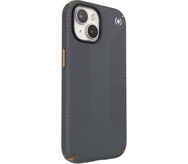 Speck Presidio2 Grip Apple iPhone 15 Charcoal Grey - with Microban