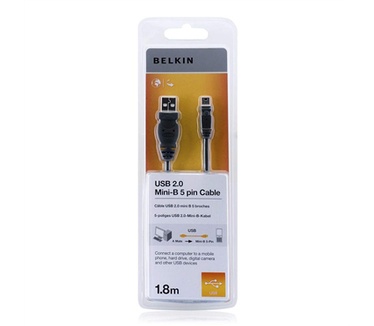 Belkin USB 2.0 A/Mini USB B, 1.8m