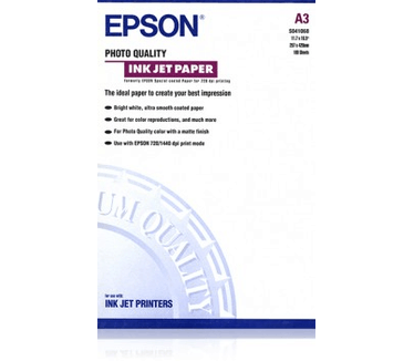 Epson Photo Quality Ink Jet Paper, DIN A3, 104g/m², 100 Vel