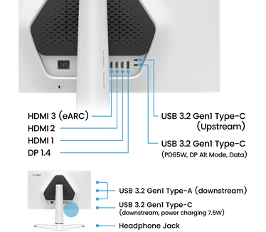 BenQ Mobiuz EX271U MOBIUZ Wit, Zwart