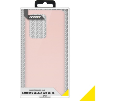 Accezz Liquid Silicone Backcover Samsung Galaxy S20 Ultra - Roze (Galaxy S20 Ultra) Roze