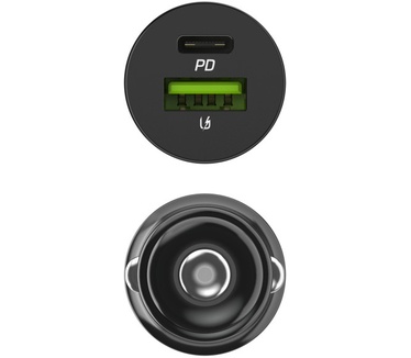 Green Cell GC CADM-GC-38AC - USB-Ladegeraet 38 W 1x USB-C USB-A schwarz