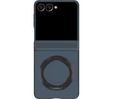 Accezz Color Backcover met MagSafe en Ringstand voor de Samsung Galaxy Z Flip 8 - Donkerblauw