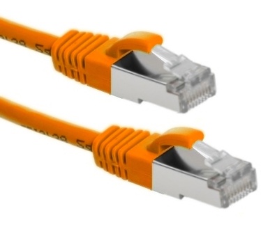 Eeconn Cat.6A S/FTP Patchkabel, AWG26, LSZH, Oranje, 5m