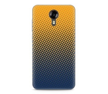 Just in Case Wileyfox Swift Hoesje geel blauwe cirkels