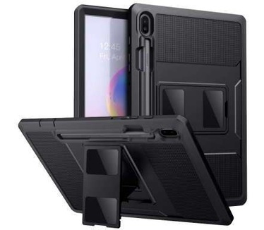 qMust Samsung Galaxy Tab S6 Hoes Heavy Duty Case Zwart