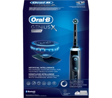 Oral-B Genius X 20000N Elektrische Tandenborstel Zwart Powered By Braun