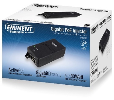 Eminent Gigabit PoE+ Injector 30W