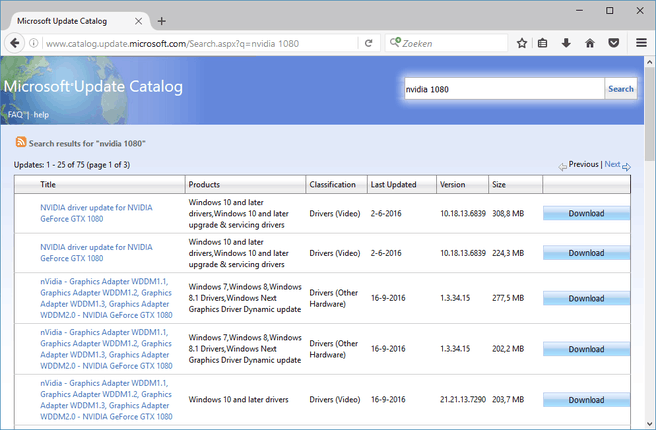 Microsoft Update Catalog