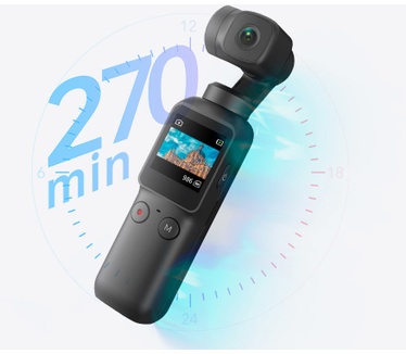 FeiyuTech Feiyu Pocket Smart Compact 4K 6-axis Stabilized Handheld Camera Zwart