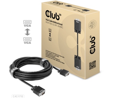 Club 3D VGA Cable Bidirectional M/M 10m/32.8ft 28AWG
