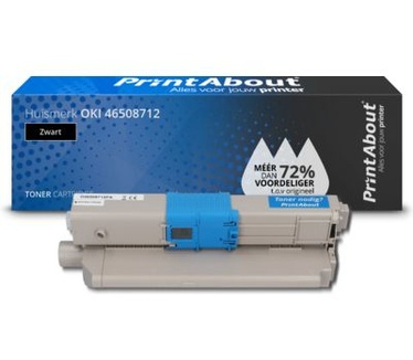 PrintAbout Huismerk OKI 46508712 Toner Zwart