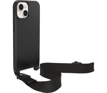 Otterbox OtterBox React Lanyard hoesje met MagSafe voor iPhone 14, ultradunne beschermhoes met verstelbare en afneembare lanyardriem, getest volgens militaire standaard, Zwart (iPhone 14) Zwart