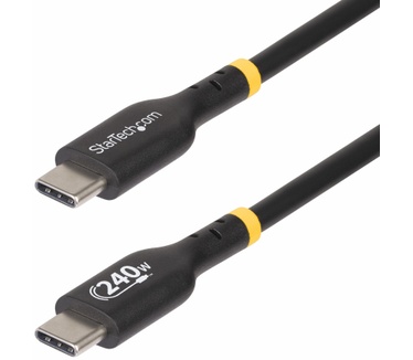 Startech.com 2m USB-C Laadkabel, USB-IF Gecertificeerde USB Kabel, 240W PD EPR, USB 2.0 Type-C Laptop Laadkabel, USB-C Data Transfer Kabel, TPE Mantel, M/M