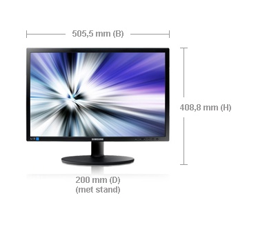 Samsung S22B220BW Zwart