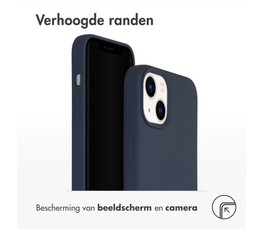 Accezz Liquid Silicone Backcover iPhone 14 Plus - Donkerblauw