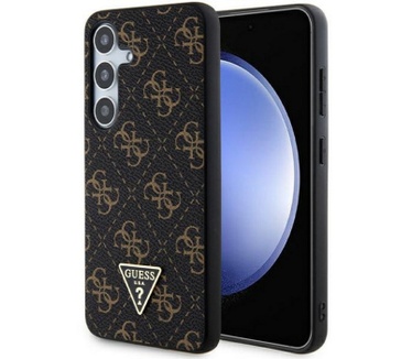 Guess 4G Triangle Logo Back Case - Samsung Galaxy S24 Plus Zwart Zwart