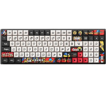 Iqunix F97 Graffiti Diary Wireless Mechanical Keyboard Cherry red