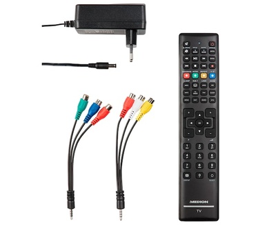 Medion Medion E12418 - TV - 59,9 cm - 24 inch - Full HD - DVD speler - Autoadapter - Mediaspeler - CI+ - Zwart