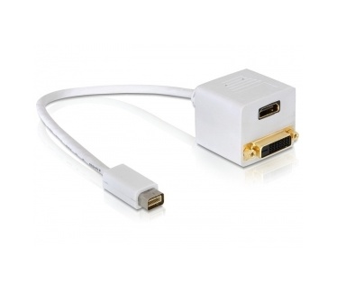 Delock Adapter Mini DVI Mac male to HDMI + DVI 25pin female