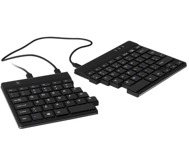 R-Go Tools Split Ergonomisch Toetsenbord, AZERTY (BE), zwart, bedraad
