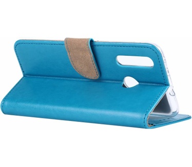 Luxe Lederen Bookcase hoesje voor de Huawei Nova 4 - Blauw (Nova 4) Blauw