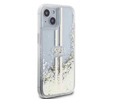 Guess Liquid Glitter Back Case - Apple iPhone 15 (6.1") - Clear Transparant