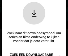 Downloadoptie in Netflix